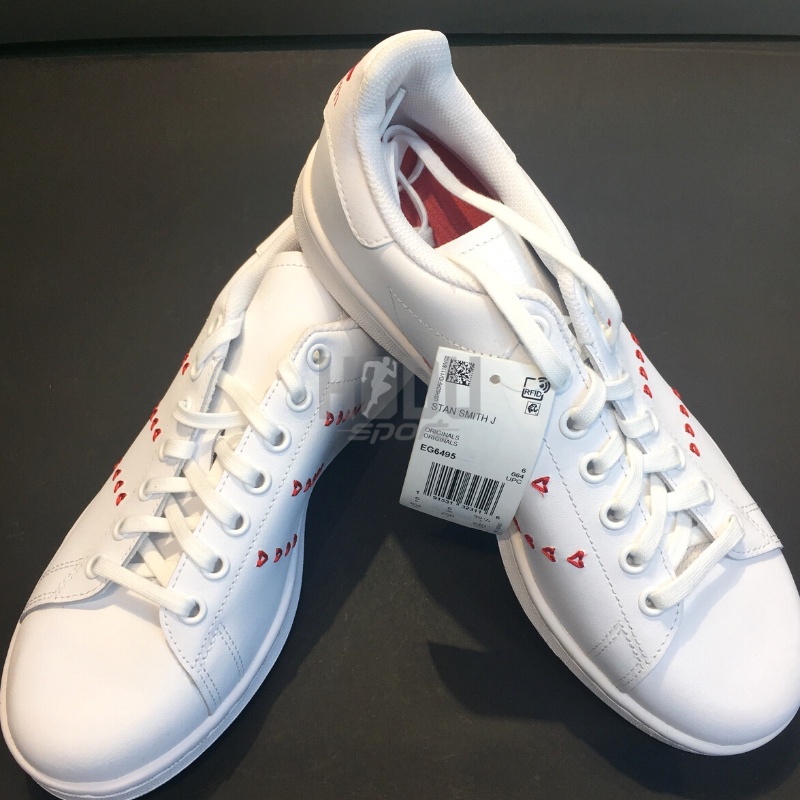 Giày thể thao Adidas chính hãng Stan smith J "Valentines" EG6495 - Sneaker màu trắng - HODU Sport