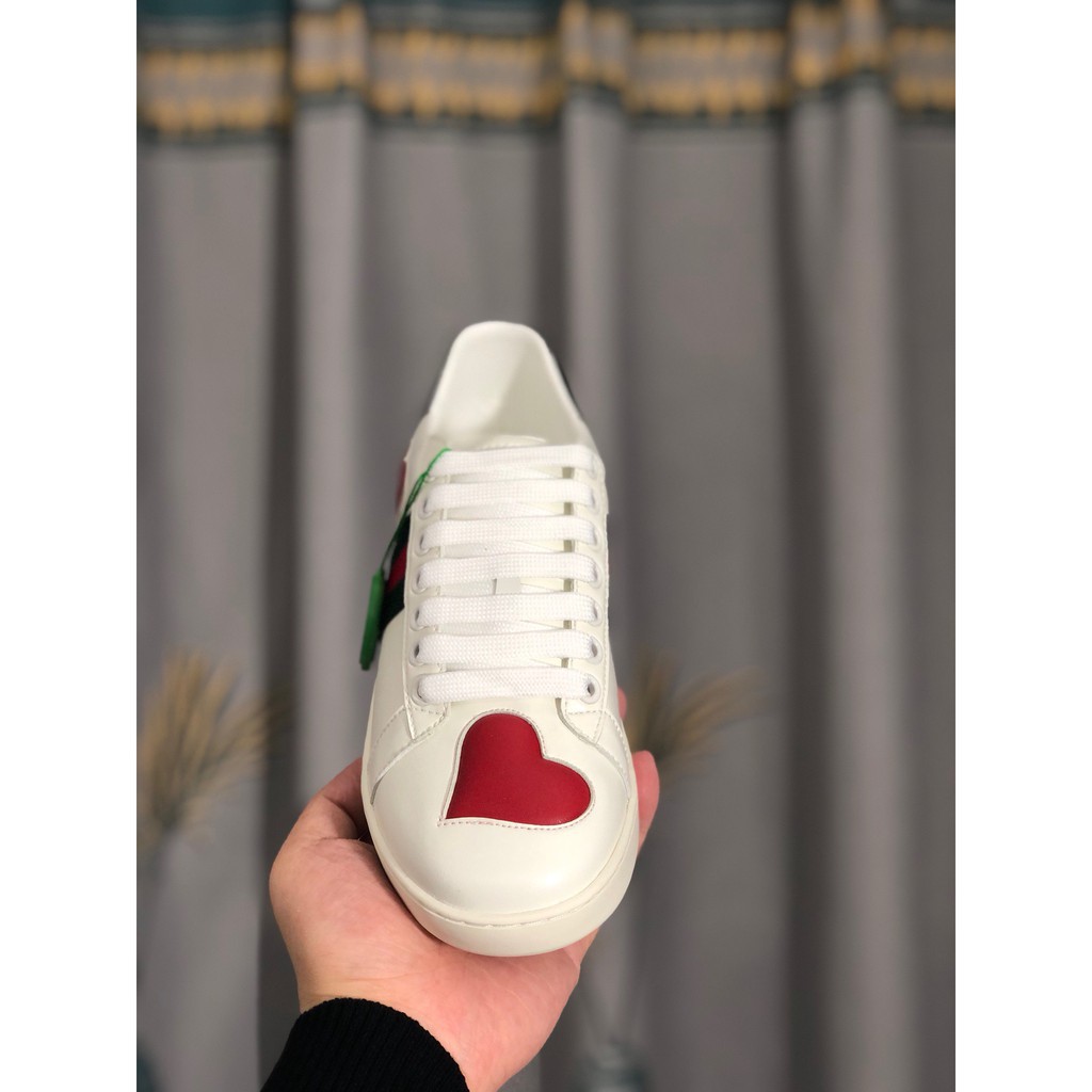 ◘►Spring 2021 Giày trắng gucci mới cool little bee white nam phiên bản Hàn Quốc hoang dã thể thao đôi hợp thời trang