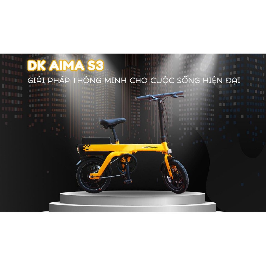 Xe đạp điện gấp DK Aima S3, thuận tiện khi mang lên xe hơi, đi du lịch