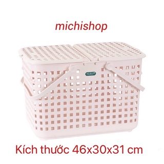 Làn Đi Sinh Cho Mẹ Cỡ ĐẠI Nhựa Việt Nhật Mẫu Mới 2021, Giỏ Đựng Đồ Đi Sinh Cho Mẹ Và Bé Có Nắp Mở Tiện Dụng