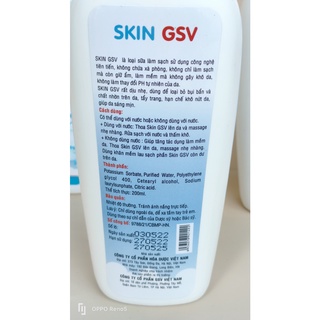 SỮA RỬA MẶT GSV SKIN