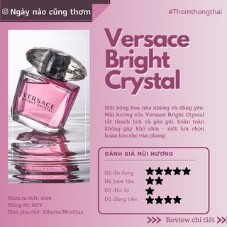 Thơm một chút - Nước hoa Versace Bright Crystal