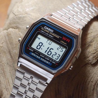 Đồng hồ nam nữ A159WR  full box Máy Nhật chống nước kính chống xước cá tính