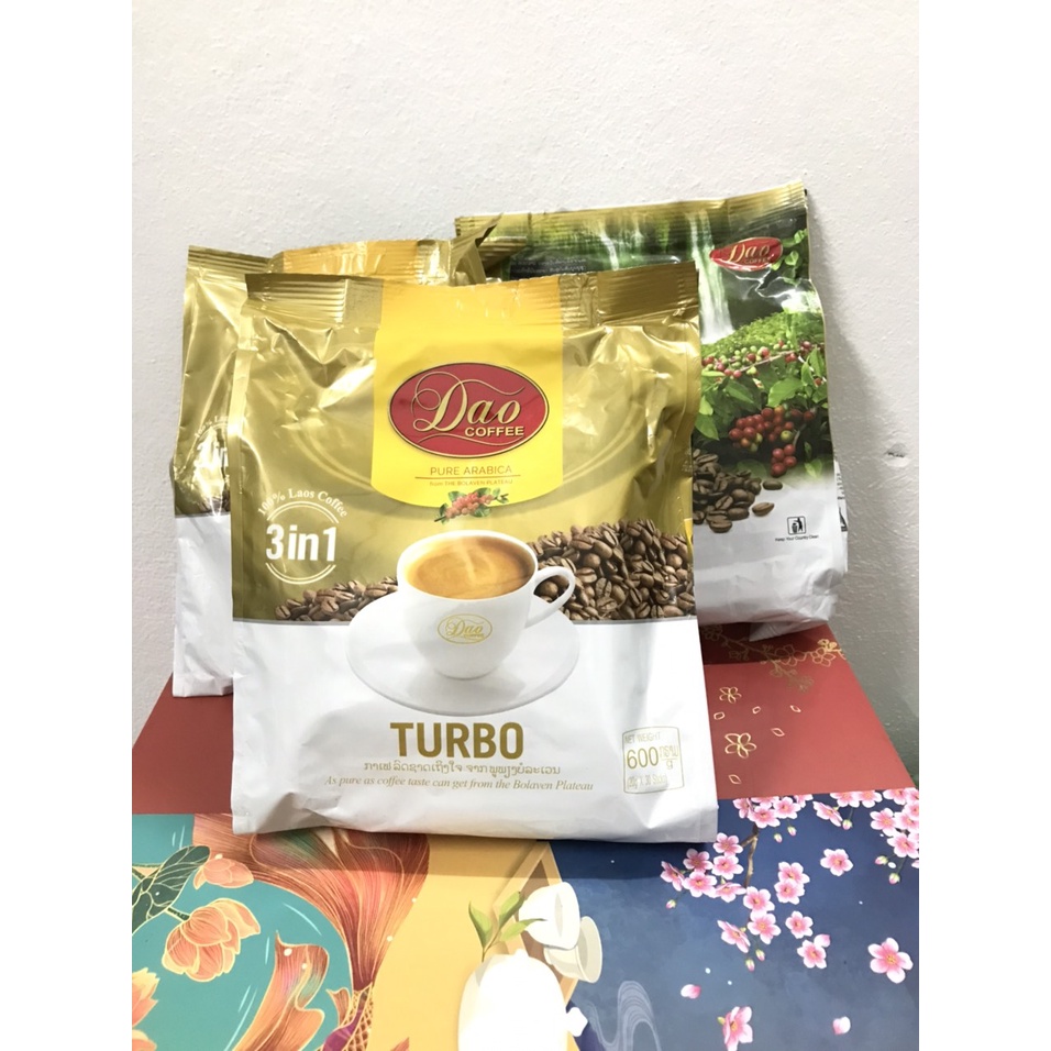 [Cafe Lào] Cafe Dao Cofee Thượng Hạng Nguyên Chất 100% Vị Đắng Đậm Thơm Ngọt, Cafe Sữa Hòa Tan 3 in 1