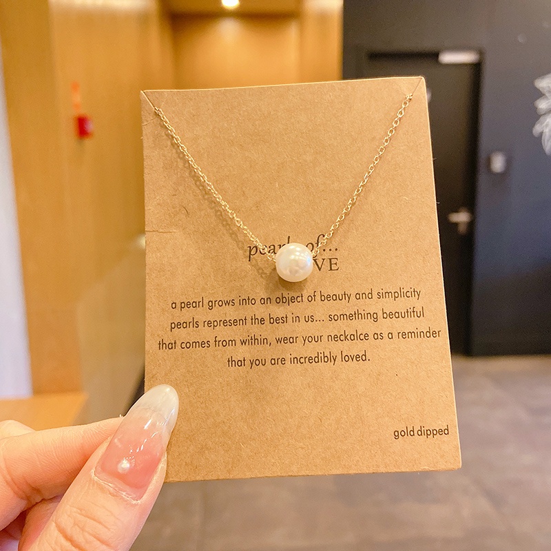 Vòng cổ ngọc trai thời trang Hàn Quốc 2021