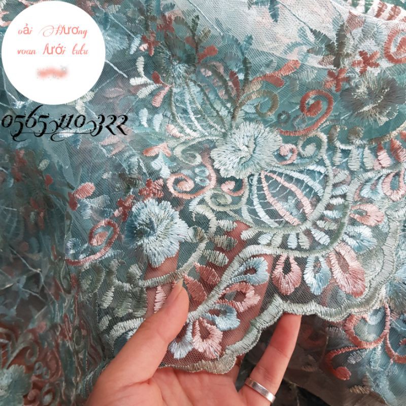 1Met Ren Lưới Thêu Cao Cấp