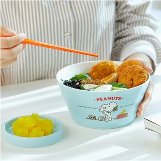Bộ Bát Ăn Mì Peanuts x Snoopy (Bát Mì + Bát Đĩa Bên + Đũa)