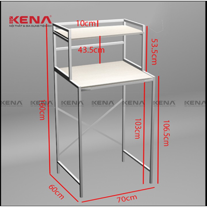 Kệ Máy Giặt Máy Sấy 2 Tầng KENA KMG 1001-2 Kiểu dáng sang trọng hiện đại tiết kiệm không gian tối đa | BigBuy360 - bigbuy360.vn