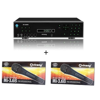 Đầu karaoke arirang 5 số ar-3600s ,kèm 2 micro có dây