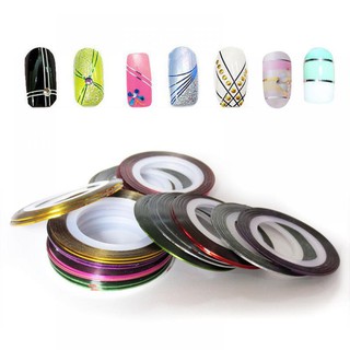 Bộ 10 cuộn băng keo dán móng tay