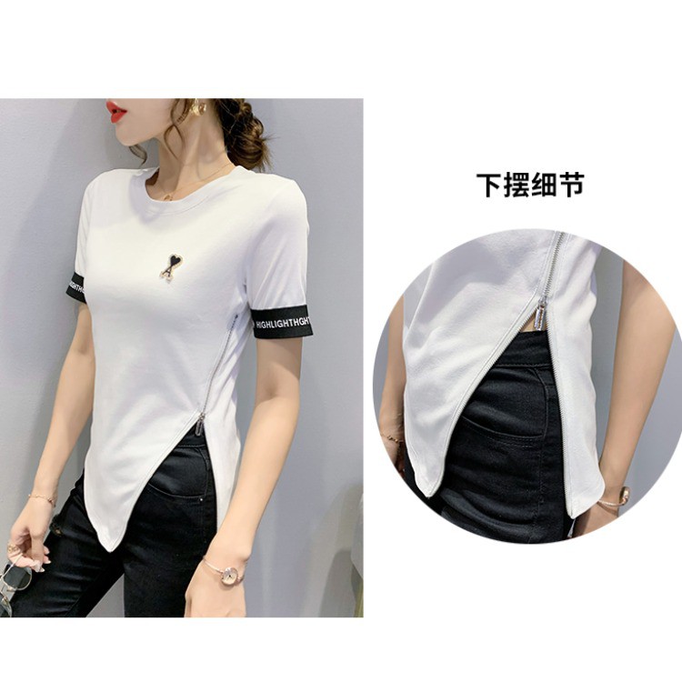 Áo Thun Tay Ngắn Dáng Ôm Phong Cách Châu Âu Size S-Xl