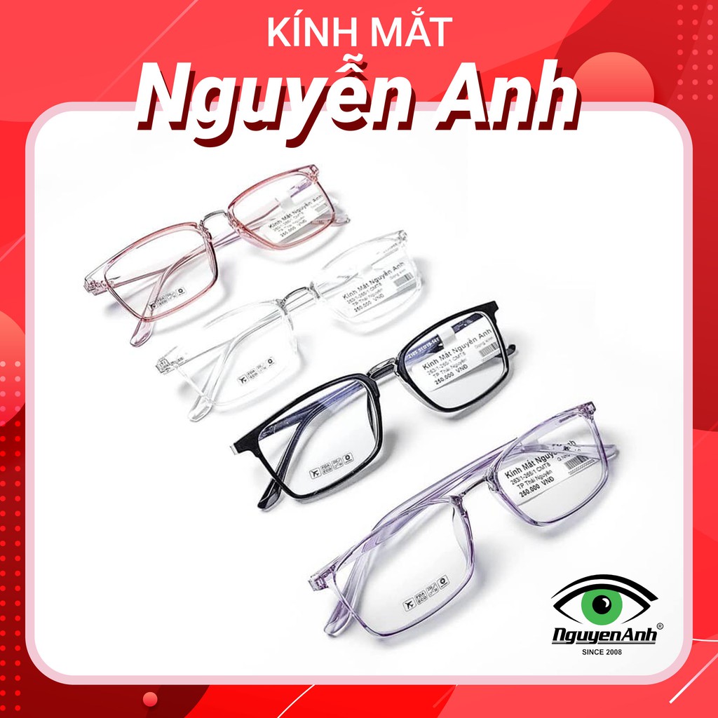 [Ảnh thật+Free ship] gọng nhựa dẻo 2165 dáng vuông mix cầu kim loại unisex cho cả nam và nữ