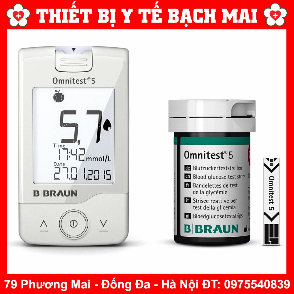 Que Thử Đường Huyết Omnitest 5 [02 Lọ 50 Que]