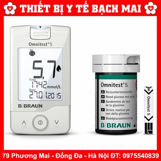 Que Thử Đường Huyết Omnitest 5 B.Braun [2 Lọ x 25 Que]