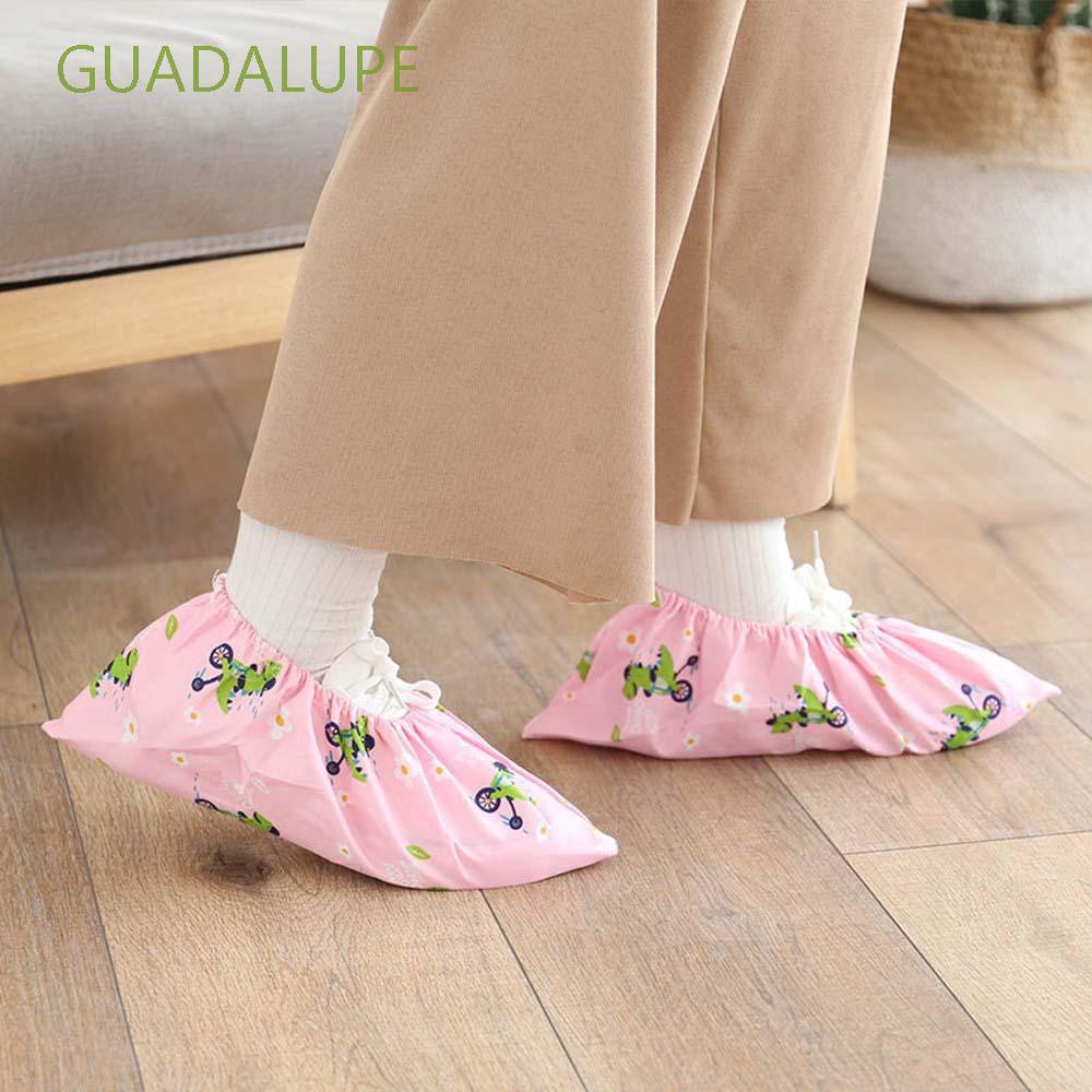 GUADALUPE Non-slip Shoes Covers Thick Shoe Accessories Boot Covers Rainproof Elastic Waterproof Dinosaur Men Avocado Cotton Polyester/Multicolor