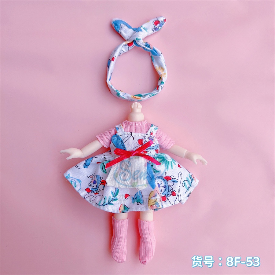 Bộ Quần Áo Cho Búp Bê Bjd 16-17cm Tỉ Lệ 1 / 8