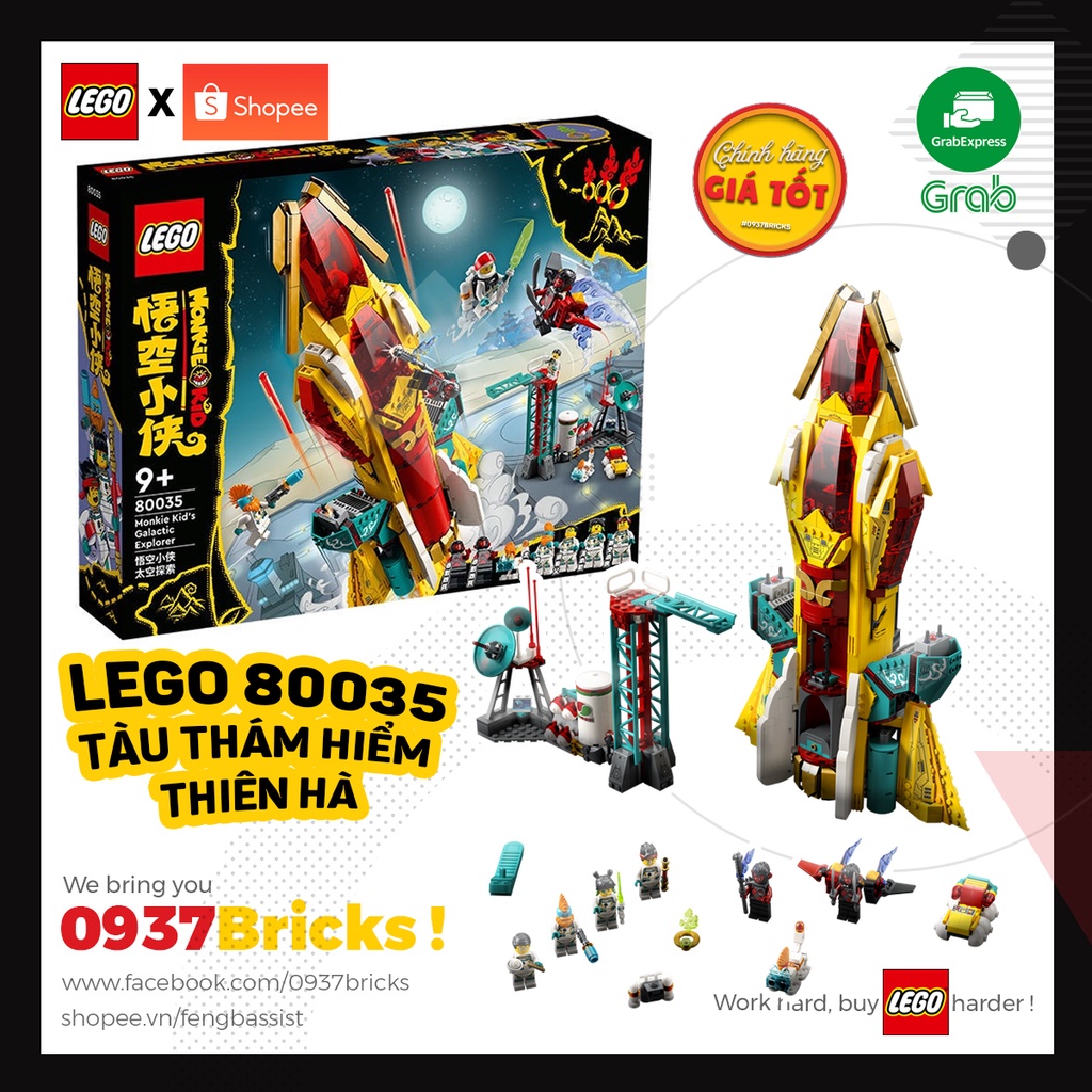 LEGO 80035 Thám Hiểm Thiên Hà Monkie Kid's Galactic Explorer 0937Bricks