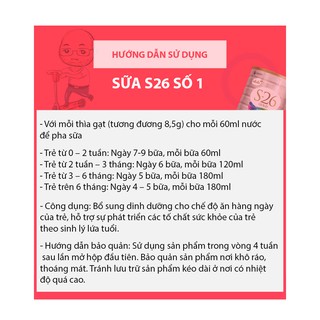 Sữa S26 Số 1 ( Date Tháng 7/2022) Combo 2 Lon