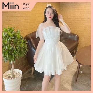 Váy 2 dây cúp ngực xếp ly