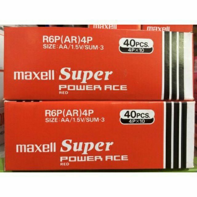 Hộp 40 viên pin tiểu Maxell Super AA (2A) 1.5v