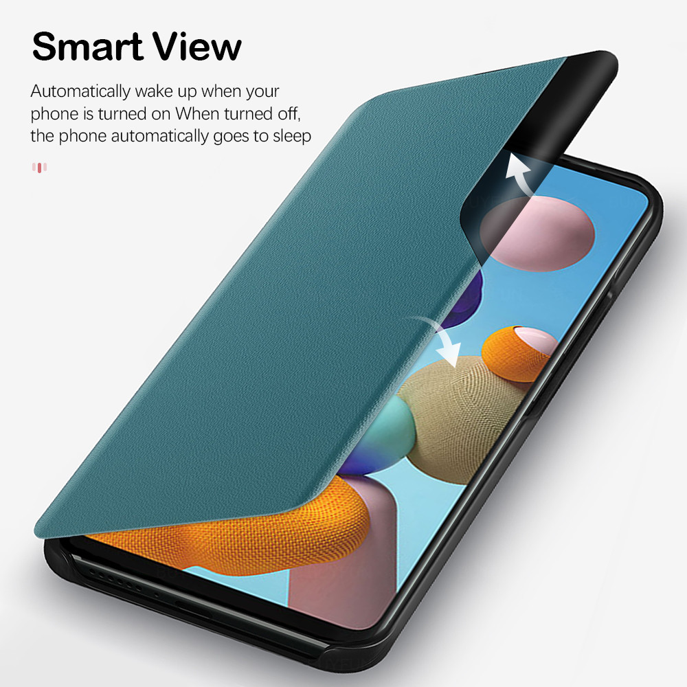 Bao da điện thoại có cửa sổ màn hình cho Samsung Galaxy A21S A51 A71 5g A31 A20 A30 A70 A50 S A20S A30S A50S A70S M51 | BigBuy360 - bigbuy360.vn