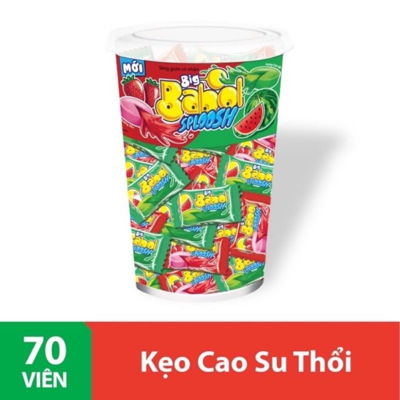 Hộp 70 viên kẹo Big babol sploosh có nhân