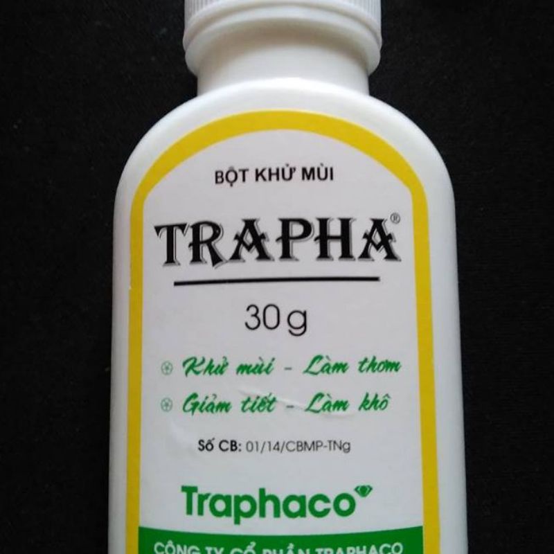 Bột khử mùi Trapha - Hỗ trợ điều trị hôi nách, hôi chân, giúp khử mùi, sát trùng