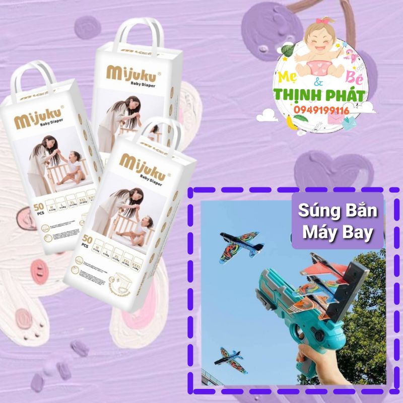 COMBO TẢ BỈM MIJUKU M150 MIẾNG TẶNG [SÚNG MÁY BAY]