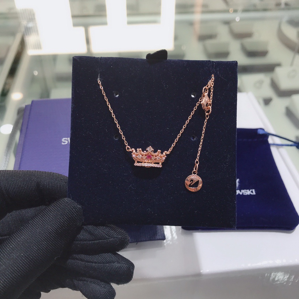 Swarovski Vòng cổ Hình Vương Miện Thời Trang Lãng Mạn