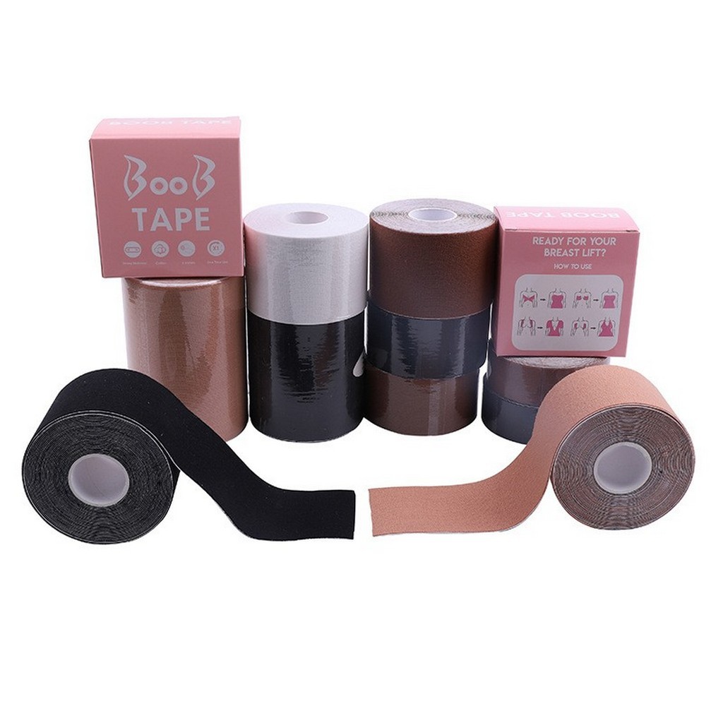 Boob Tape - Băng Dính Thần Kì Định Hình Dán Ngực Theo Cách Của Bạn, Cuộn 5m Size Theo Cup Ngực PK024