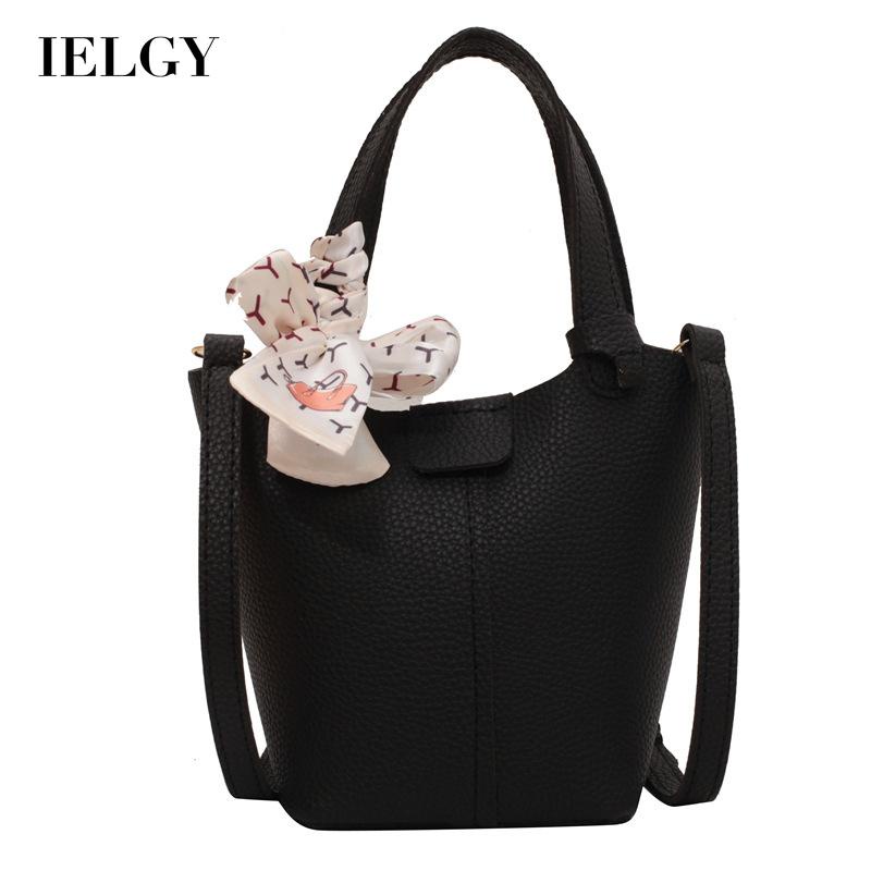 Túi Đeo Vai Vải Lụa Phối Khăn Choàng Cổ Đơn Giản Dễ Phối Đồ Thời Trang Cho Nữ