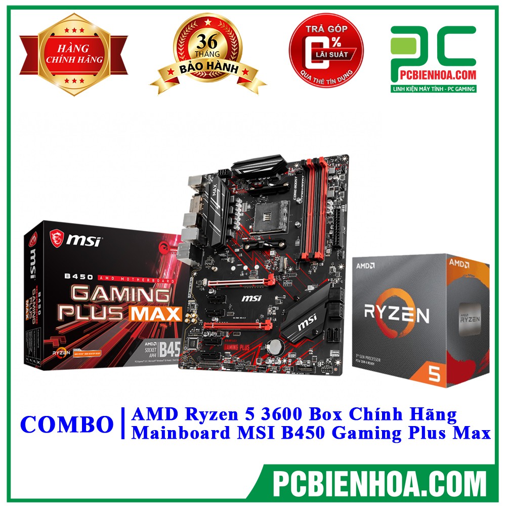 Combo Ryzen 5 3600 + Mainboard (AsusASrockMSI)