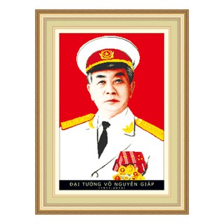 Tranh đính đá Võ Nguyên Giáp 77405 (chưa đính)