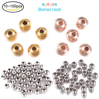 Hạt Xâu Làm Trang Sức Bằng Thép Không Gỉ 304 Nhiều Màu Sắc 3mm 4mm 6mm