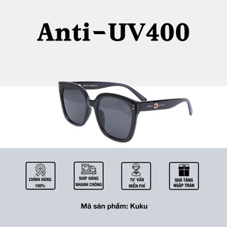 Kính mát tráng gương đi biển gọng vuông chống tia uv kuku