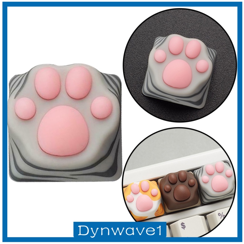 [DYNWAVE1] Cute Silicone Cat Paw Gaming Mechanical Keyboard Keycap DIY Custom for Cherry MX