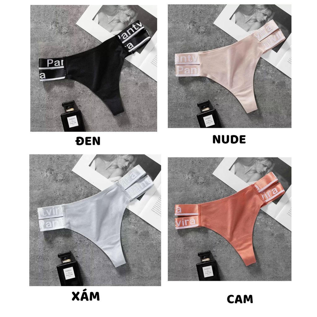 Quần Lọt Khe Nữ ❤️FREESHIP❤️ Quần Lót Nữ Lọt khe cotton cao cấp hai dây viền chữ cá tính quyến rũ mã 5011 | BigBuy360 - bigbuy360.vn