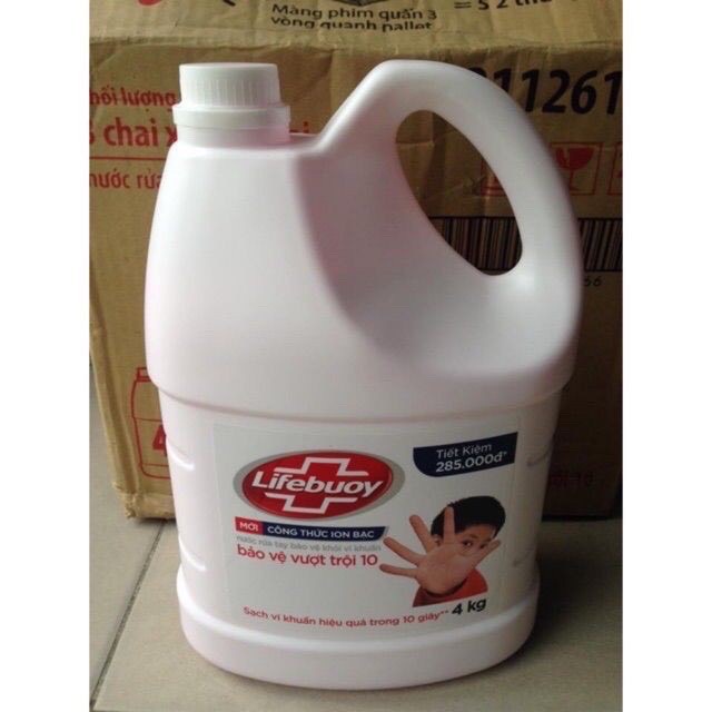 Nước Rửa Tay Lifebuoy Can 4KG Siêu Tiết Kiệm