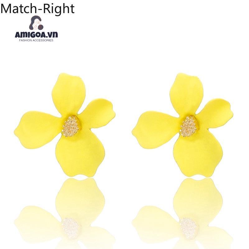 Bông Tai Dáng Dài Hình Bông Hoa Thời Trang Dành Cho Nữ