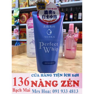Sữa rửa mặt tạo bọt senka perfect whip