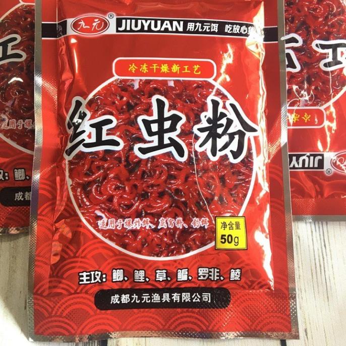 COMBO 3 GÓI BỘT TRÙNG ĐỎ-BỘT TRÙN CHỈ TRỘN MỒI CÂU CÁ