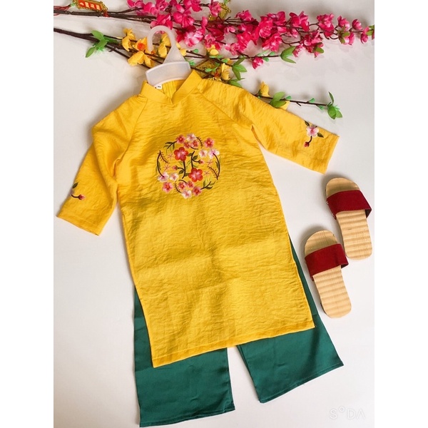 Áo Dài Lụa Bé Gái