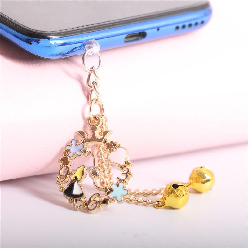 Phích Cắm Chống Bụi Hình Chuông Lisi Một Mảnh Nhỏ Dễ Thương Thông Dụng Gắn Phích Cắm Sạc Tai Nghe Cho Cặp Đôi