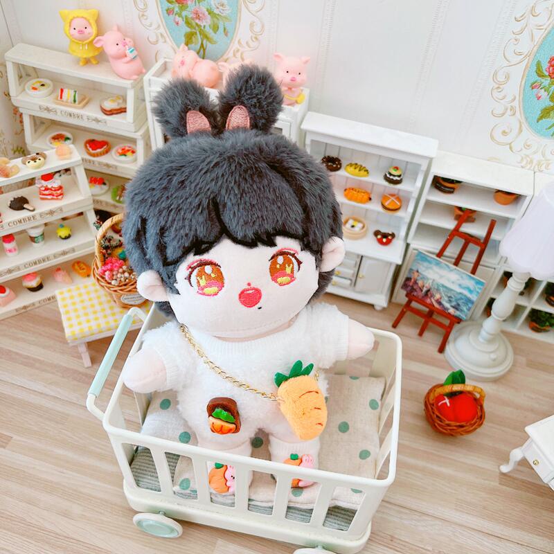 Búp Bê Thần Tượng Xiao Zhan Yibo Tai Thỏ 20cm Dễ Thương Làm Quà Tặng Sinh Nhật Cho Bé Gái