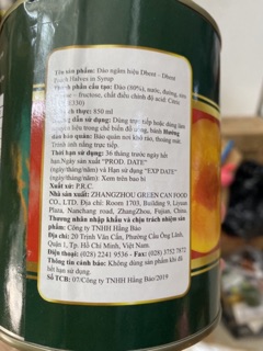 ĐÀO MIẾNG ngâm Dbent - 850gram