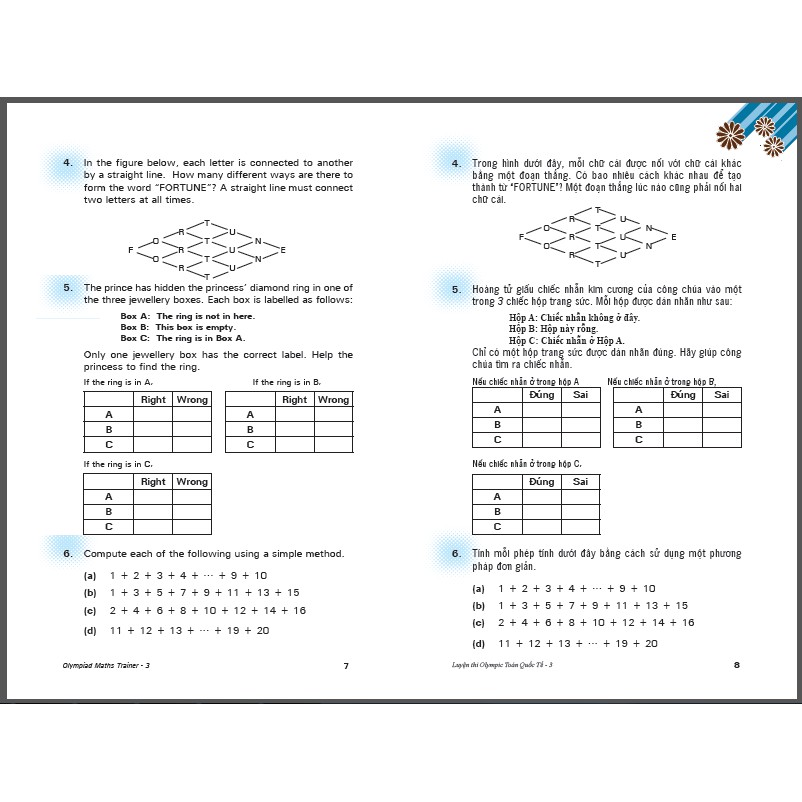 Combo 2 cuốn toán tư duy và luyện thi olympic toán quốc tế - sách tham khảo cho trẻ 9-10 tuổi