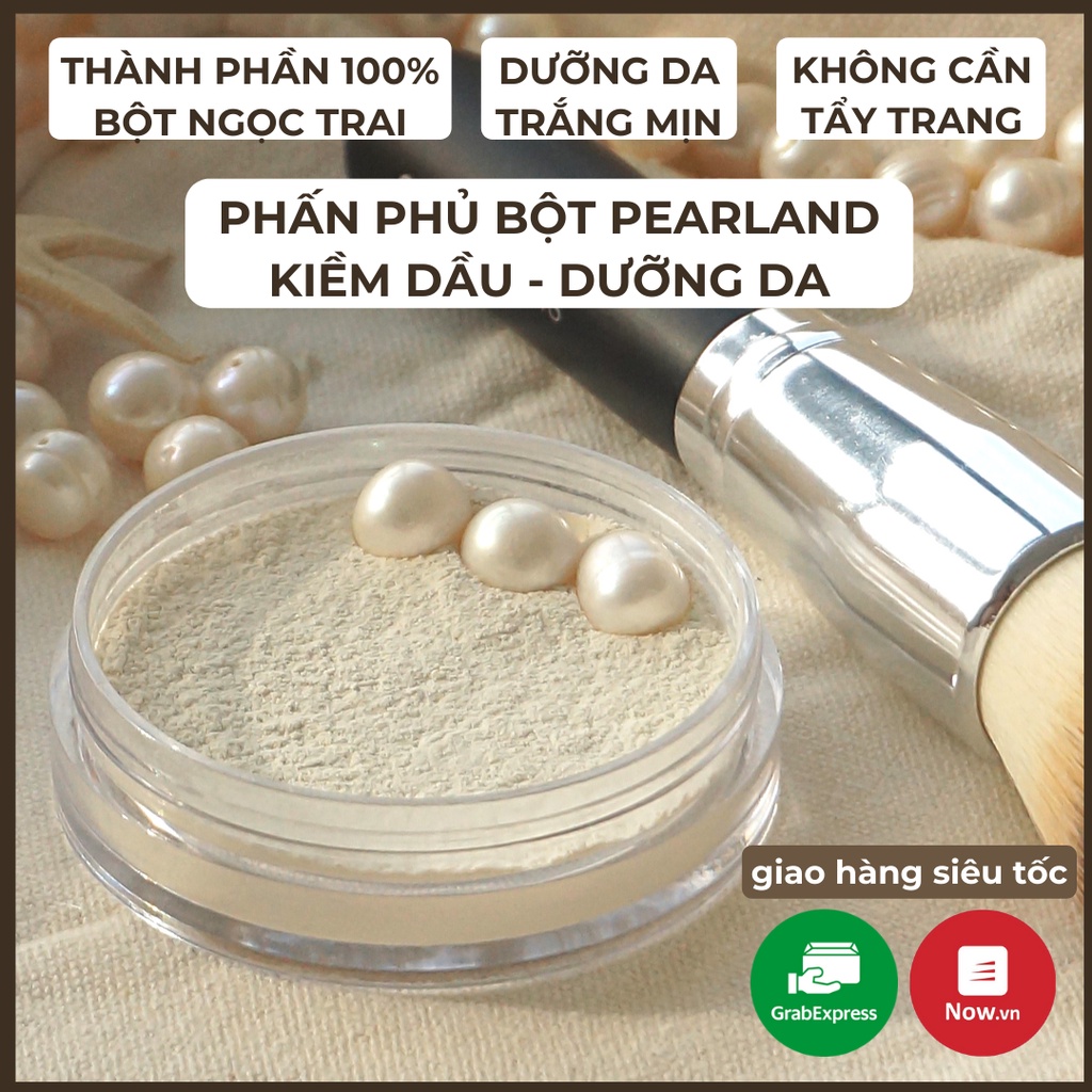 Phấn Phủ Kiềm Dầu Dưỡng Da Hoàn Toàn Từ Bột Ngọc Trai Tinh Khiết Nano 5gr