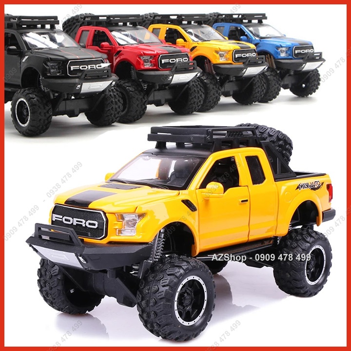 Xe Mô Hình Kim Loại Bán Tải Ford F150 Offroad Tỉ Lệ 1:32 - Vua Địa Hình - 9708