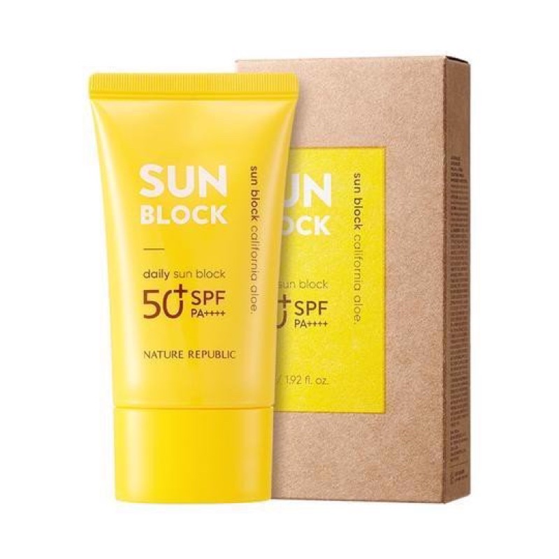 Kem chống nắng nâng tông NATURE REPUBLIC California Aloe Daily Sunblock SPF50 57ml