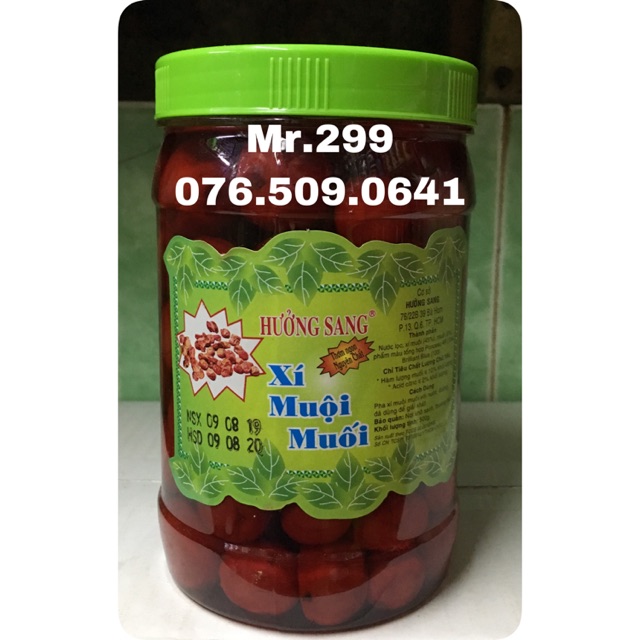 Nước xí muội muối đỏ Hưởng Sang hủ 1 kg